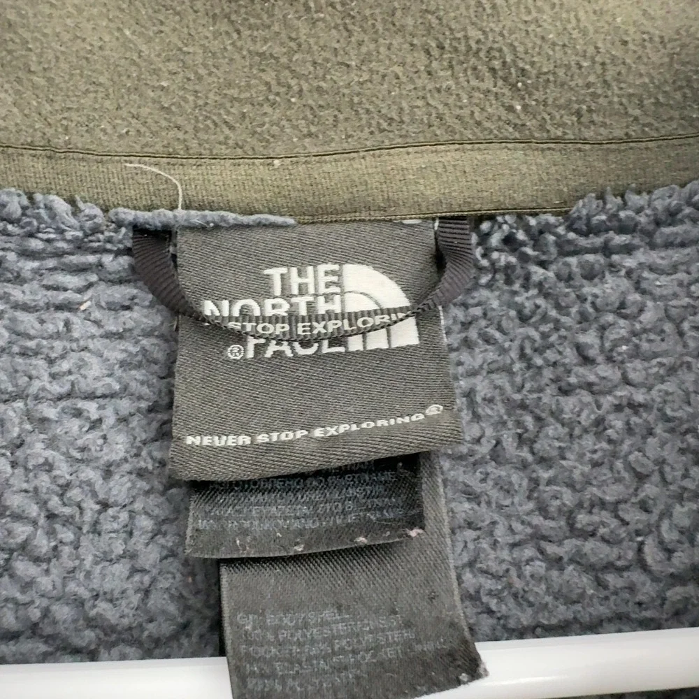 The‎ North Face Jacket Mens M Olive Green Polyester Full Zip Fleece Gorpcore